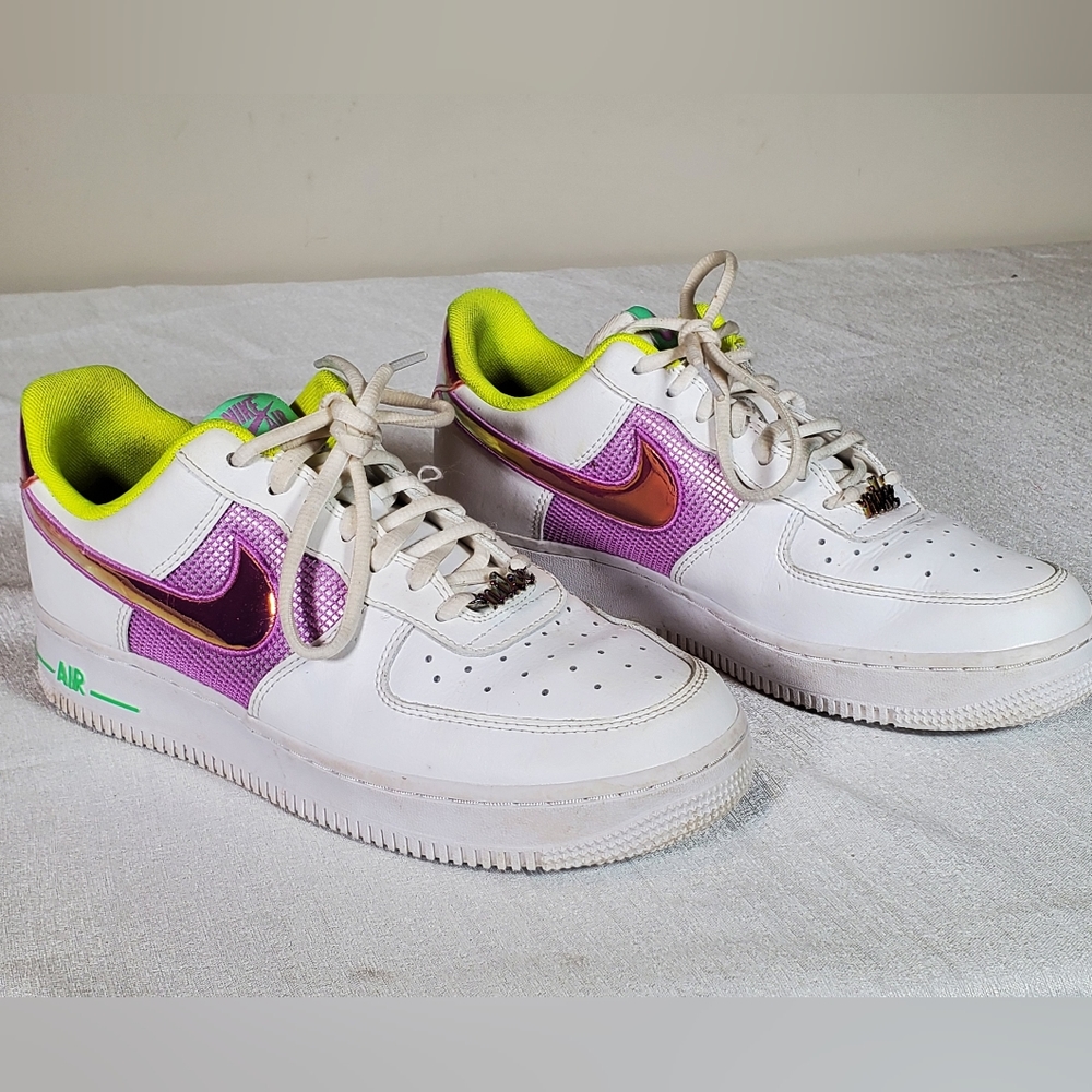 EUC Nike Air Force 1 Low Easter White Pastel CW5592 100 Women’s Size US 7.5